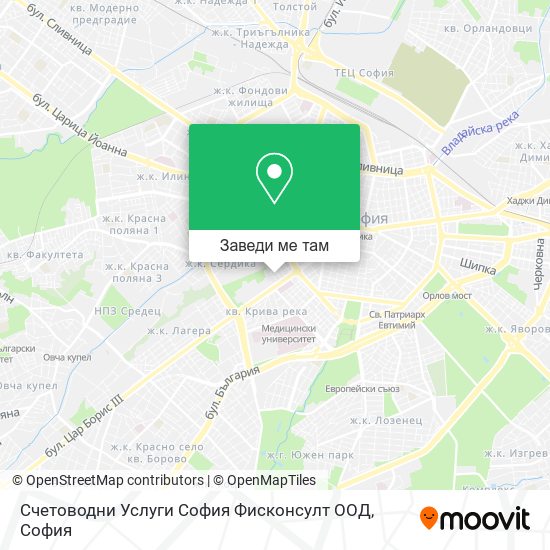Счетоводни Услуги София Фисконсулт ООД карта