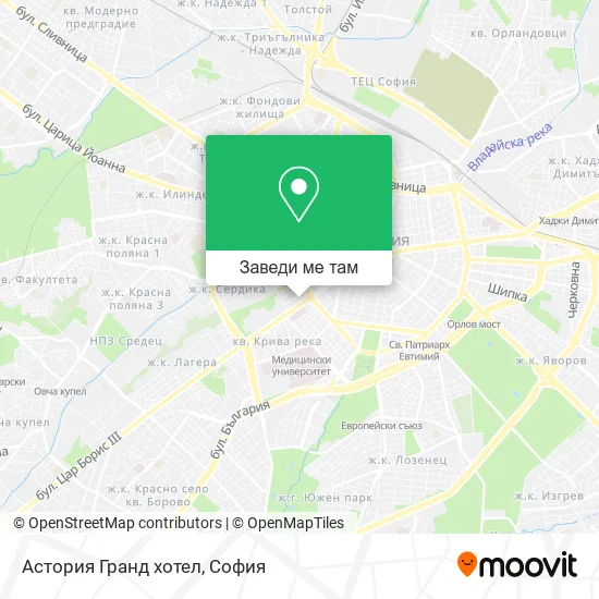 Астория Гранд хотел карта