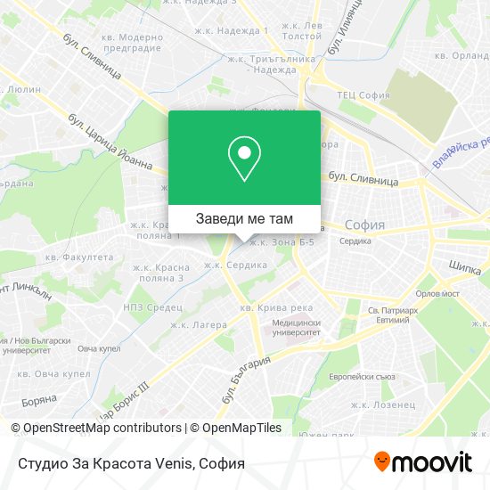 Студио За Красота Venis карта