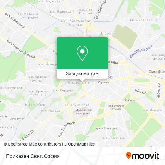 Приказен Свят карта