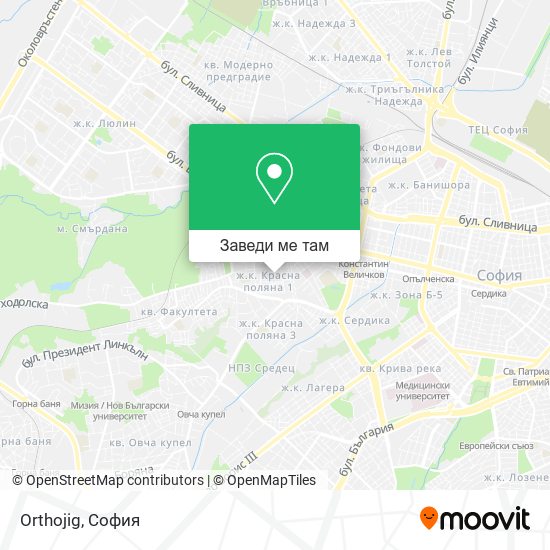 Orthojig карта
