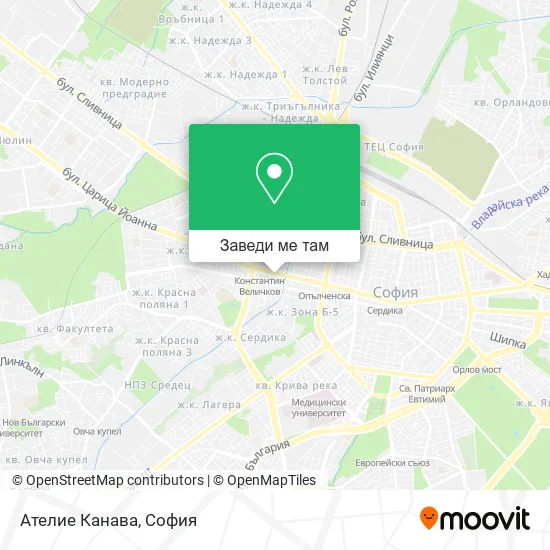 Ателие Канава карта