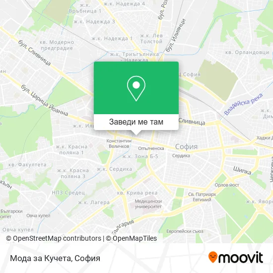 Мода за Кучета карта