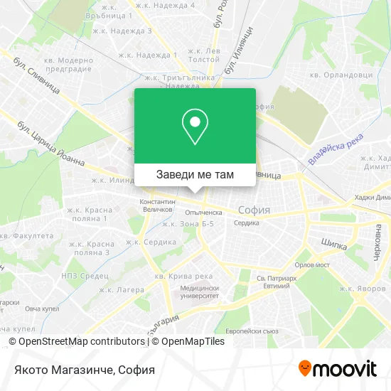 Якото Магазинче карта