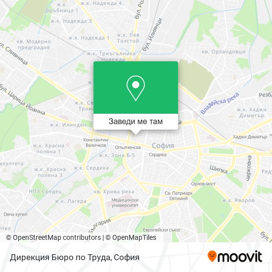Дирекция Бюро по Труда карта