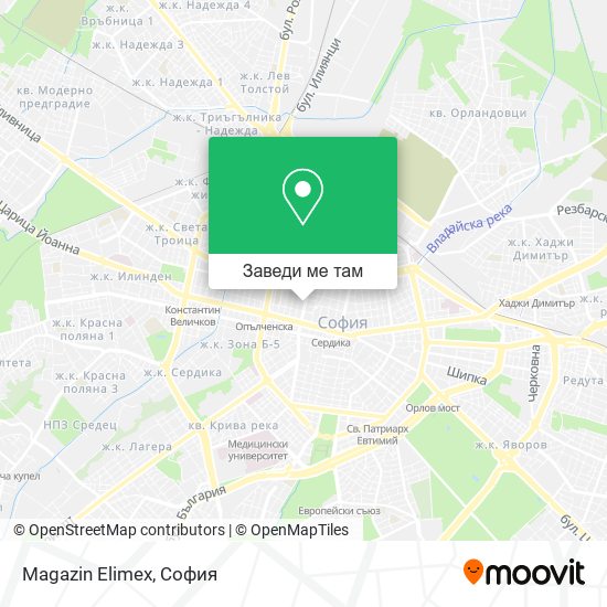 Magazin Elimex карта