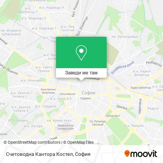 Счетоводна Кантора Костел карта
