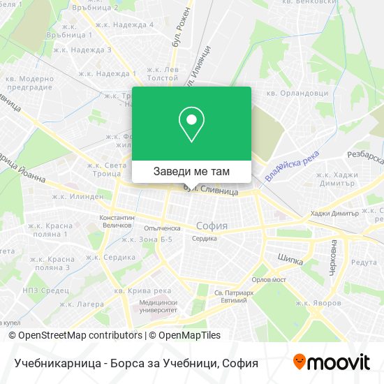 Учебникарница - Борса за Учебници карта