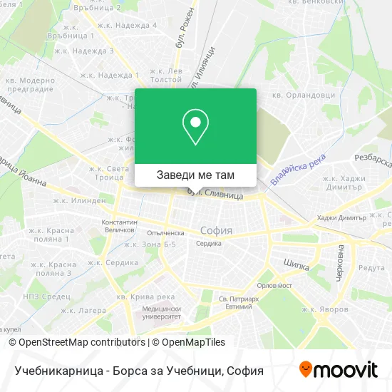 Учебникарница - Борса за Учебници карта