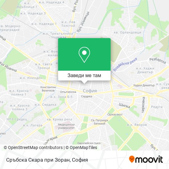 Сръбска Скара при Зоран карта