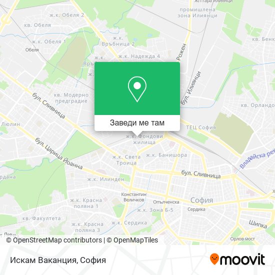 Искам Ваканция карта