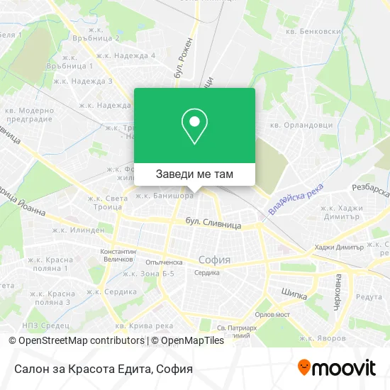 Салон за Красота Едита карта