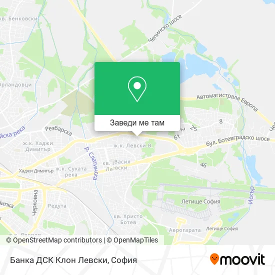 Банка ДСК Клон Левски карта