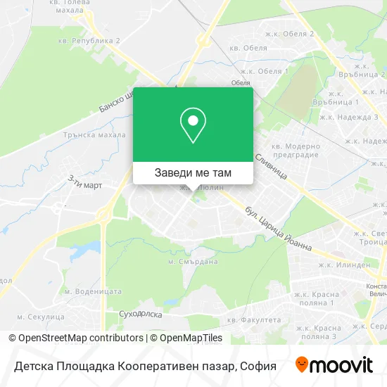 Детска Площадка Кооперативен пазар карта