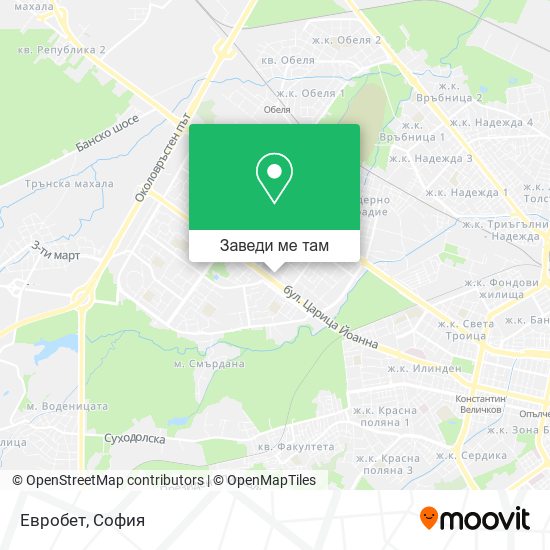 Евробет карта