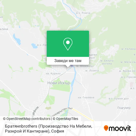 Братянnbrothers (Производство На Мебели, Разкрой И Кантиране) карта