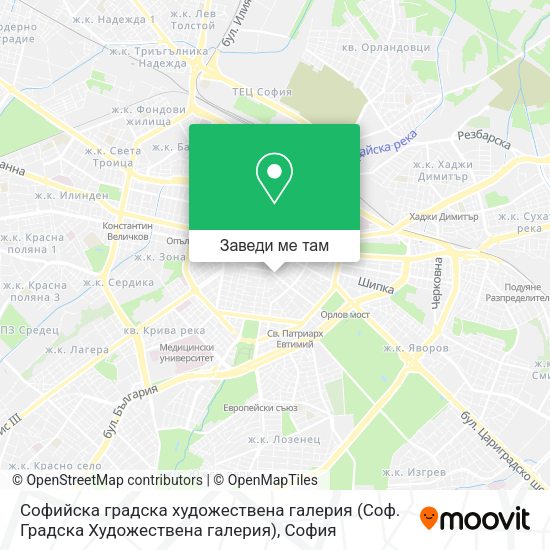 Софийска градска художествена галерия (Соф. Градска Художествена галерия) карта