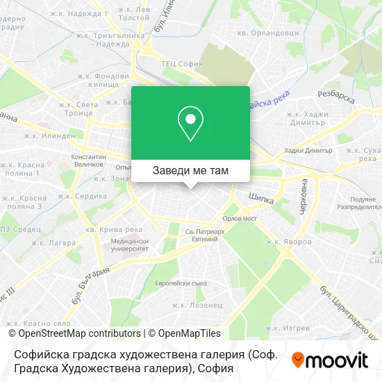 Софийска градска художествена галерия (Соф. Градска Художествена галерия) карта