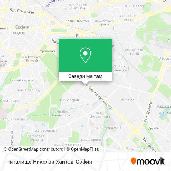 Читалище Николай Хайтов карта