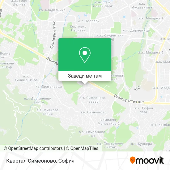 Квартал Симеоново карта