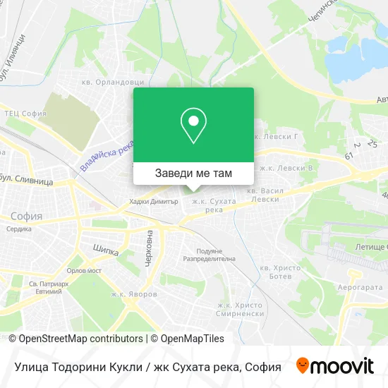Улица Тодорини Кукли / жк Сухата река карта