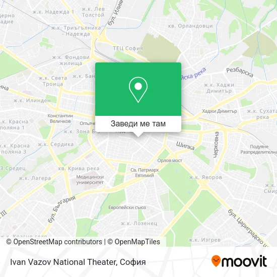 Ivan Vazov National Theater карта