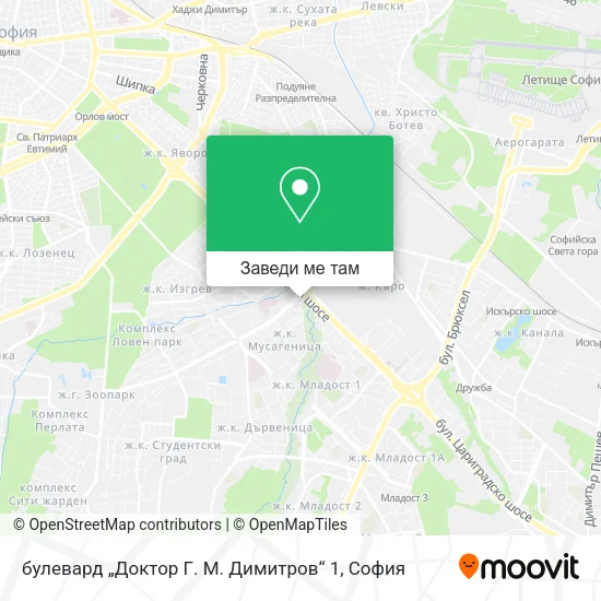 булевард „Доктор Г. М. Димитров“ 1 карта