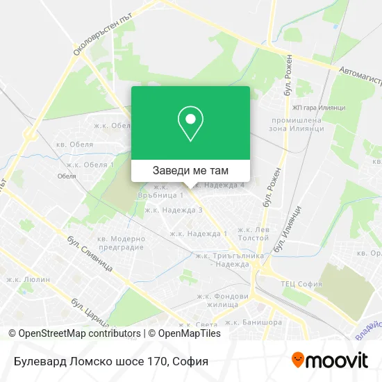 Булевард Ломско шосе 170 карта