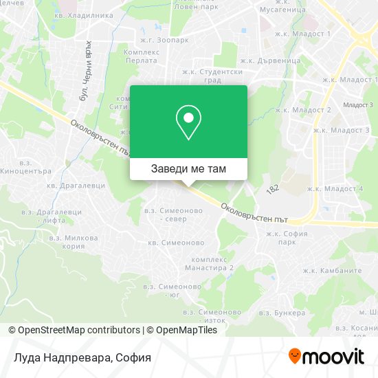 Луда Надпревара карта