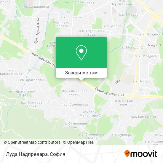 Луда Надпревара карта