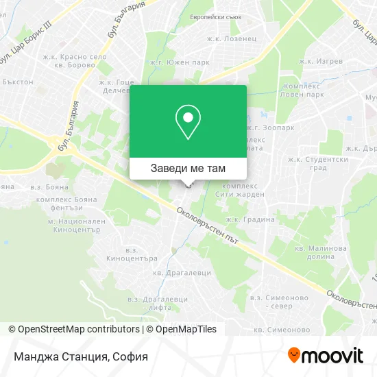 Манджа Станция карта