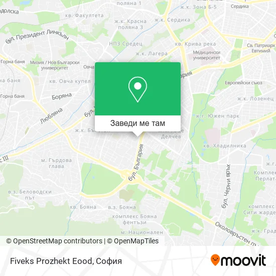 Fiveks Prozhekt Eood карта