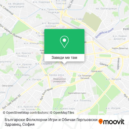 Български Фолклорни Игри и Обичаи Гергьовски Здравец карта