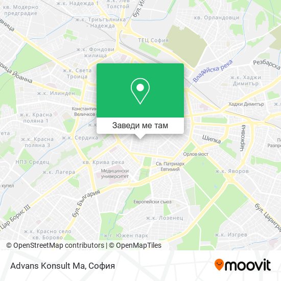 Advans Konsult Ma карта