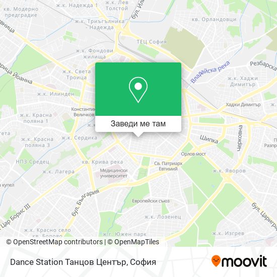 Dance Station Танцов Център карта