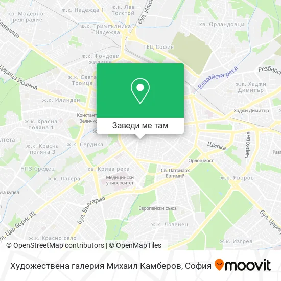 Художествена галерия Михаил Камберов карта