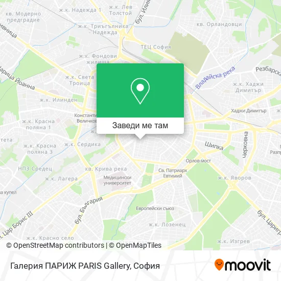 Галерия ПАРИЖ PARIS Gallery карта
