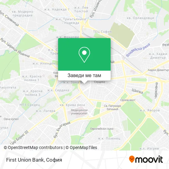 First Union Bank карта