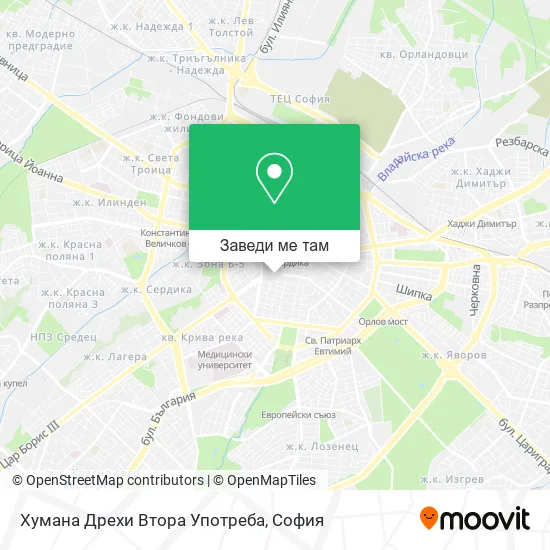 Хумана Дрехи Втора Употреба карта