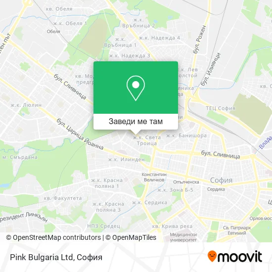 Pink Bulgaria Ltd карта