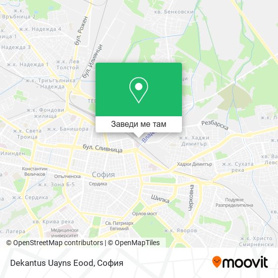Dekantus Uayns Eood карта