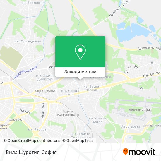 Вила Щуротия карта