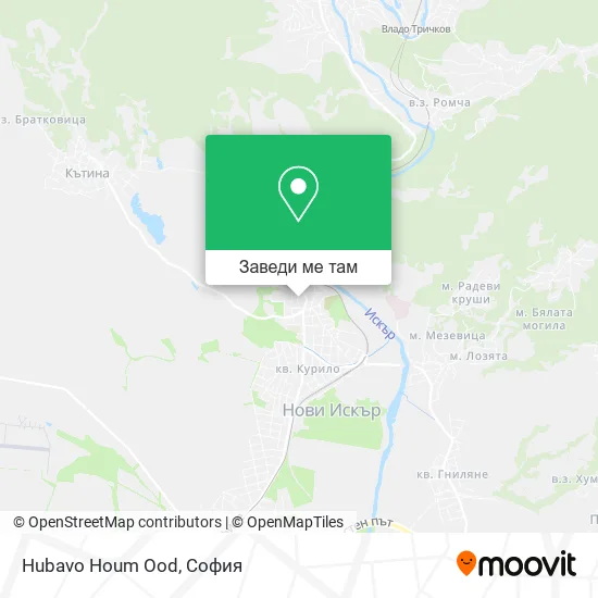 Hubavo Houm Ood карта