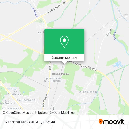 Квартал Илиянци 1 карта