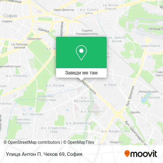 Улица Антон П. Чехов 69 карта