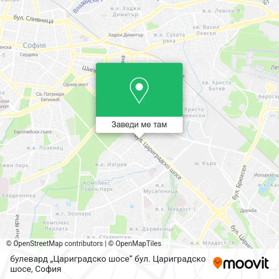 булевард „Цариградско шосе“ бул. Цариградско шосе карта