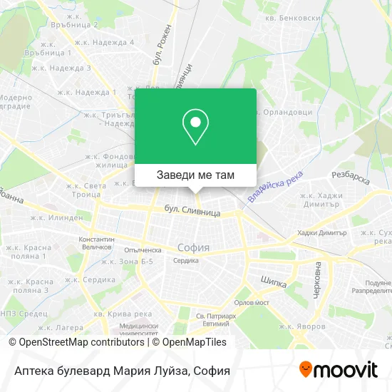 Аптека булевард Мария Луйза карта