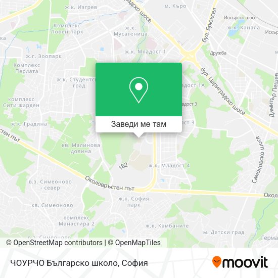 ЧОУРЧО Българско школо карта