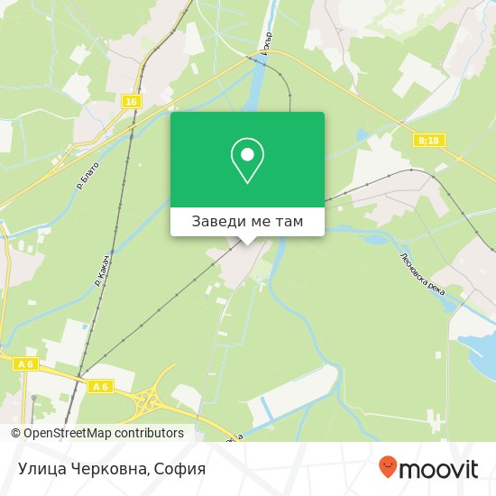 Улица Черковна карта