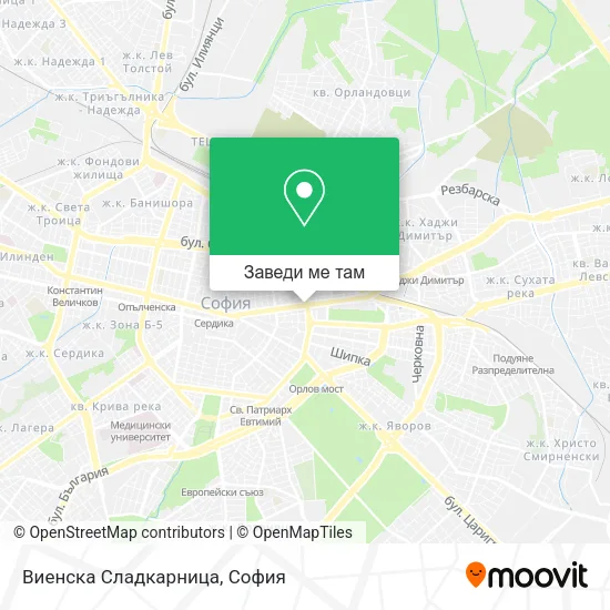 Виенска Сладкарница карта
